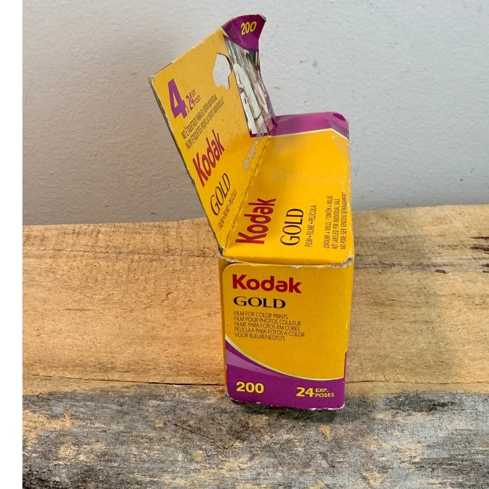 Kodak Gold 200 Color 35mm Film 4 Rolls 24 Exp Each Expired 06/2009 New Sealed